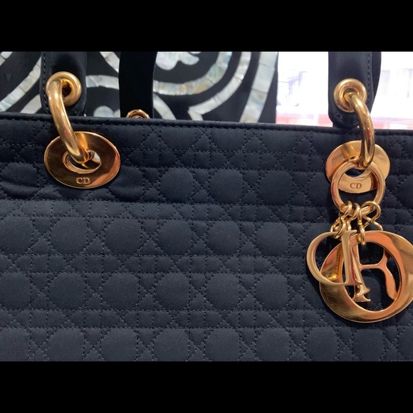 Christian Dior Cannage Nylon Handbag MM - Picture 3 of 8